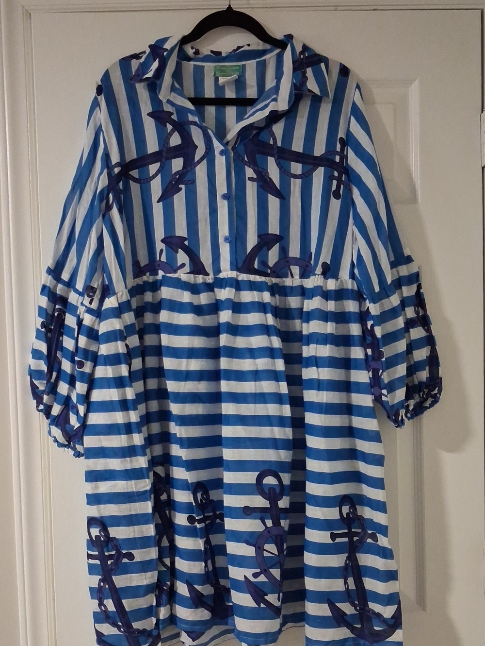 Antica Sartoria Nautical Striped Dress Size L XL